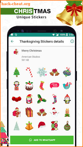 Thanksgiving & Christmas WAStickers screenshot