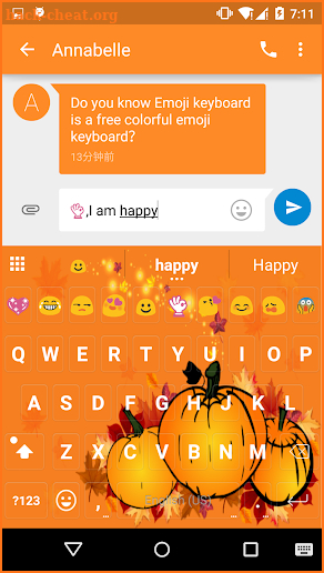 Thanksgiving Day Keyboard Skin screenshot