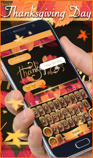 Thanksgiving Day Keyboard Theme screenshot