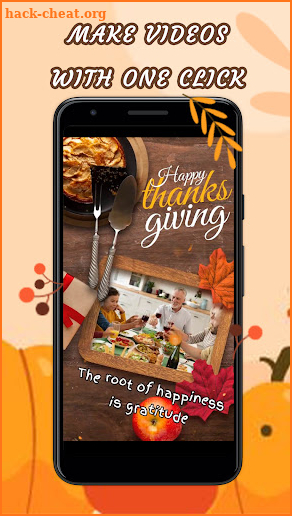 Thanksgiving Greeting Photo Frame & Video Maker screenshot