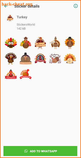 Thanksgiving Stickers for WhatsApp 2019 screenshot