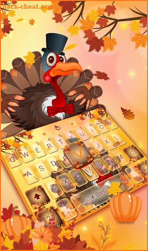 Thanksgiving Turkey Keyboard Theme screenshot