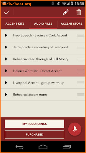 The Accent Kit screenshot