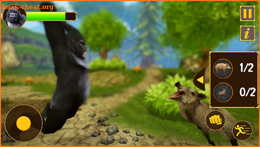 The Angry Gorilla Hunter- Wild Animal Attack Games screenshot