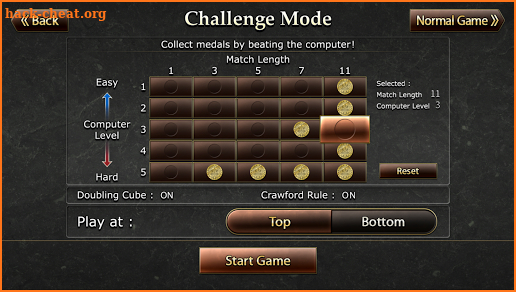 The Backgammon screenshot