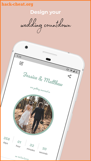 The Big Day - Wedding Countdown App screenshot
