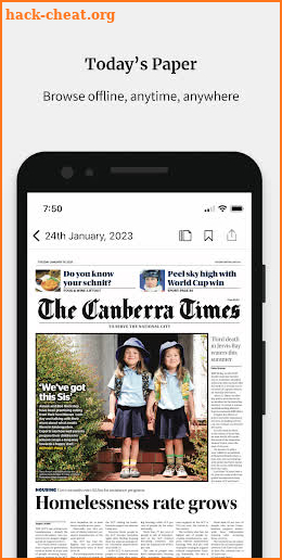 The Canberra Times screenshot