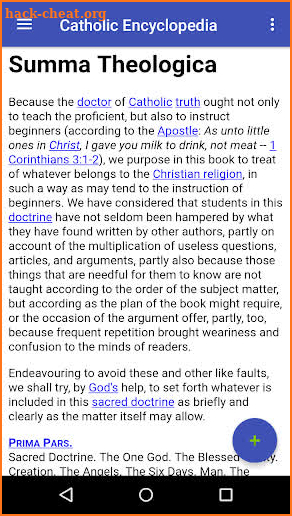 The Catholic Encyclopedia screenshot