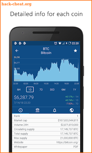 The Crypto App - Widgets, Alerts, News for Bitcoin screenshot