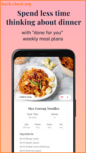 The Dinner App screenshot