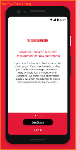 The Duchenne Registry screenshot