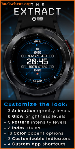 The EXTRACT - watch face screenshot