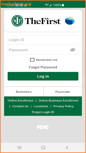 The First eBank Solution screenshot