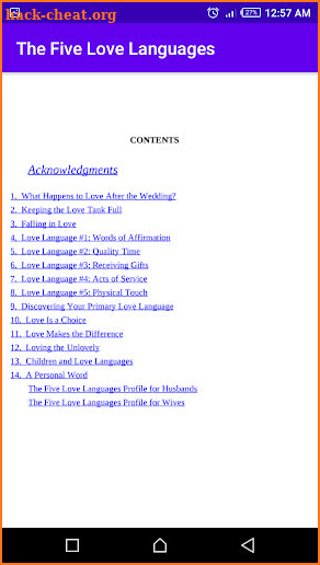 The Five Love Languages screenshot