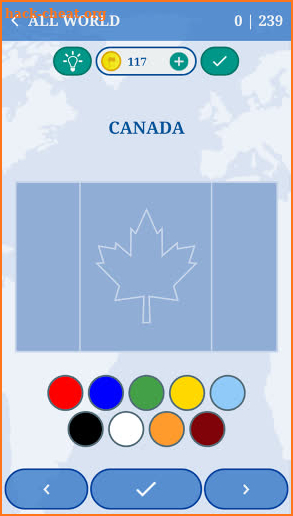 The Flags of the World - Country flags quiz screenshot