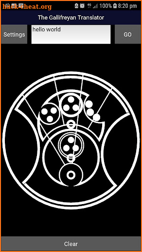 The Gallifreyan Translator screenshot