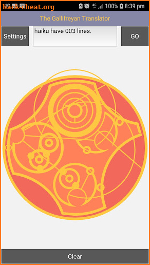 The Gallifreyan Translator screenshot