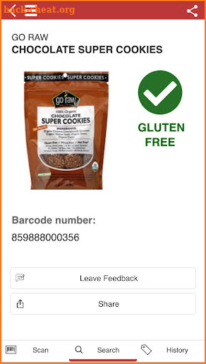 The Gluten Free Scanner · FULL screenshot