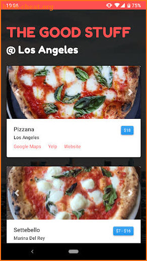 The Good Stuff - Pizza Finder screenshot