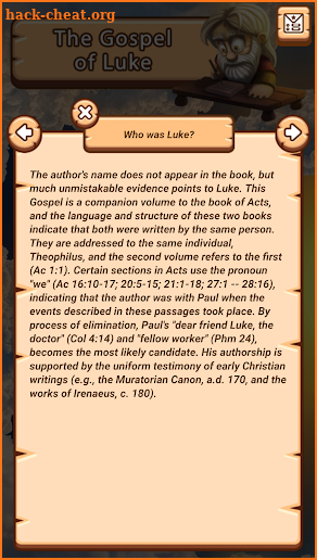 The Gospel of Luke (KJV) screenshot