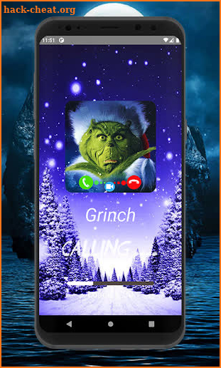 the Grinch Fake Video Call screenshot