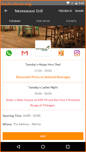 The Happy Hours App screenshot