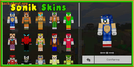 The Hedgehog Sonik Skins screenshot