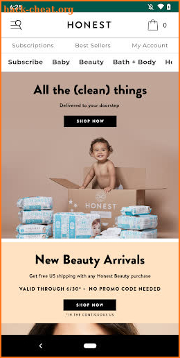 The Honest Company screenshot