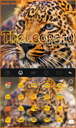 The Leopard Keyboard Theme screenshot