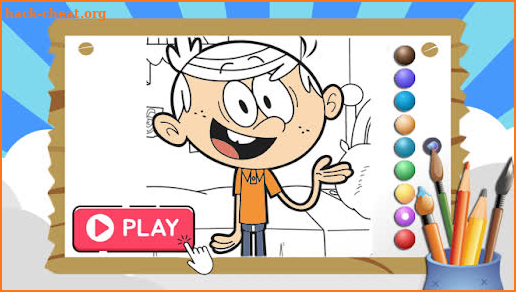 The Loud Coloring House Game screenshot