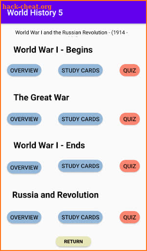 The Mind Juggler - World History 5 screenshot