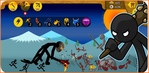 The old Stickman war legacy screenshot