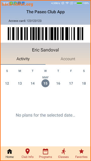 The Paseo Club App screenshot
