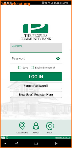 The Peoples Community Bank screenshot