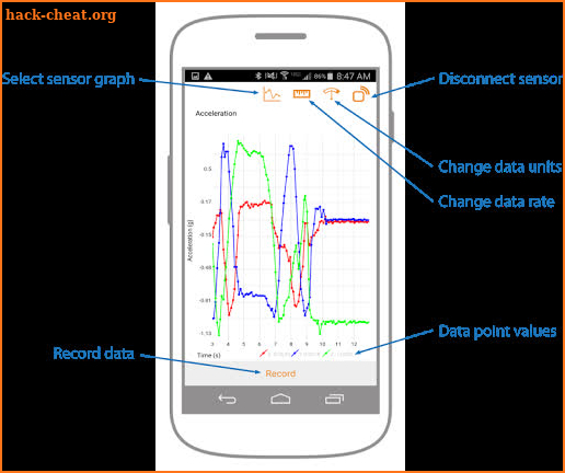 The PocketLab screenshot