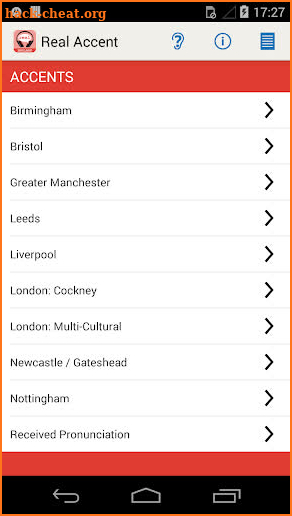 The Real Accent App: England screenshot