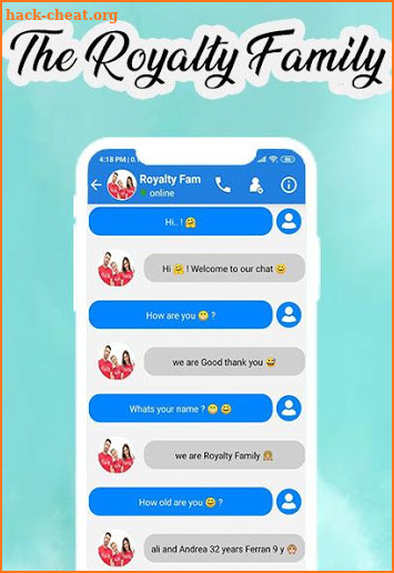 The Royalty Family Call and Chat Simulator screenshot