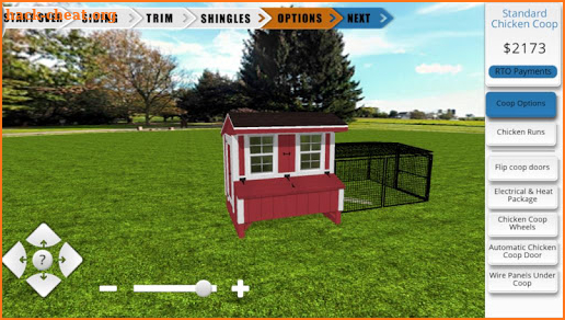 The Shed Yard Chicken Coop Customizer screenshot