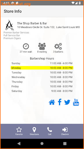 The Shop Barber & Bar screenshot
