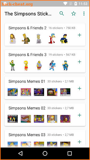 The Simpsons Stickers 🍩 WhatsApp WAStickerApps screenshot