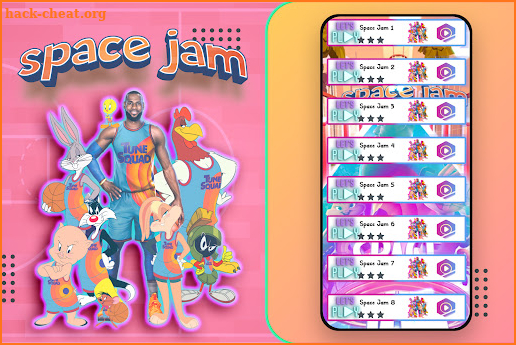 the space jam: a new legacy tiles hop edm rush screenshot