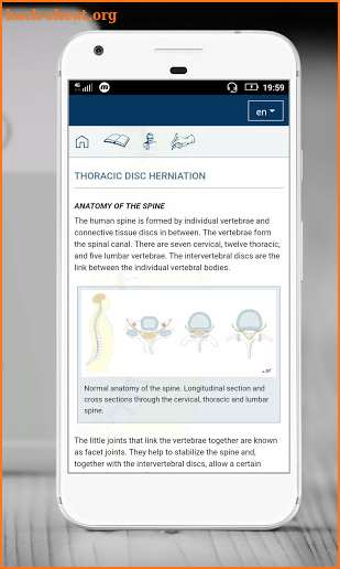 THE SPINE APP screenshot