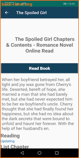 The Spoiled Girl - Romance Novel Books screenshot