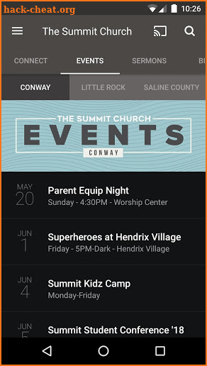 The Summit Church Arkansas screenshot