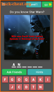 The Ultimate Star Wars Quiz 2018 screenshot