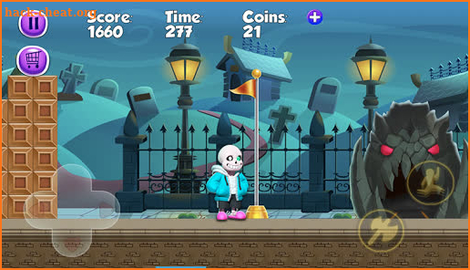 The Undertale Skeleton : haunted Sans Game screenshot