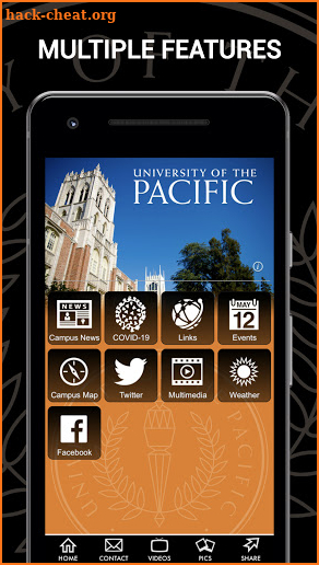 The University of the Pacific screenshot