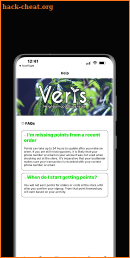 The Verts App screenshot