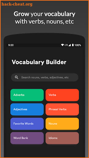 The Vocabulary Builder (QuickGlish) screenshot