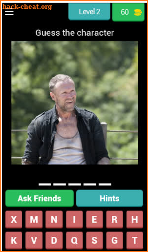 The walking dead Quiz game screenshot